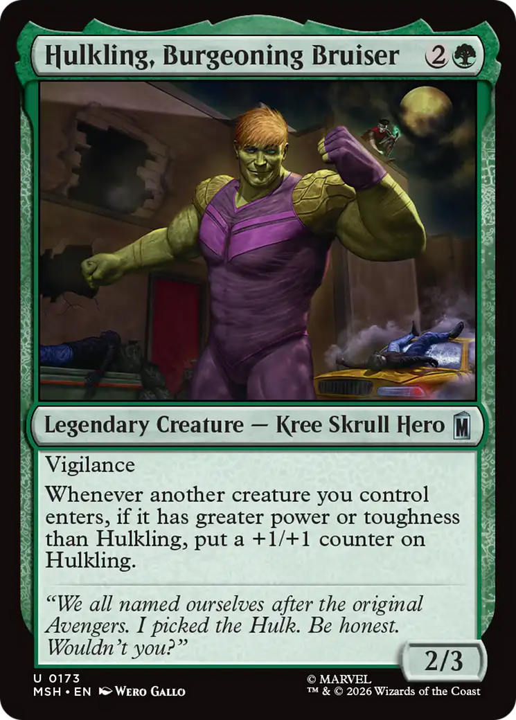 Hulkling, Burgeoning Bruiser [Marvel Super Heroes] | Jack's On Queen