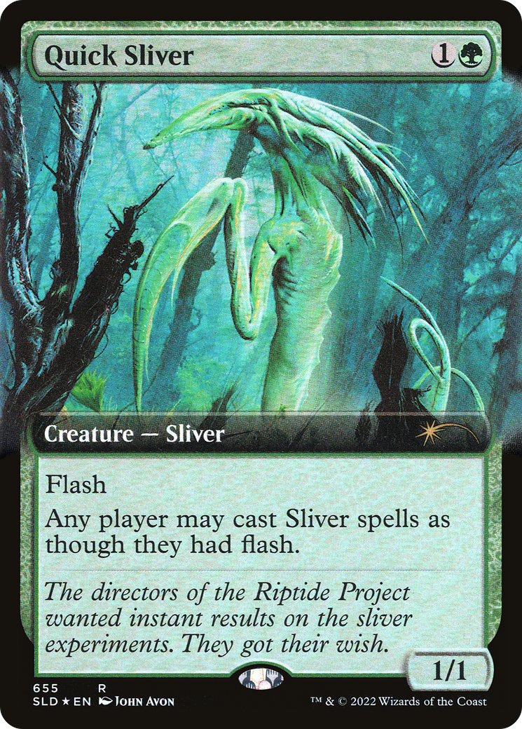 Quick Sliver (Extended Art) [Secret Lair Drop Promos] | Jack's On Queen