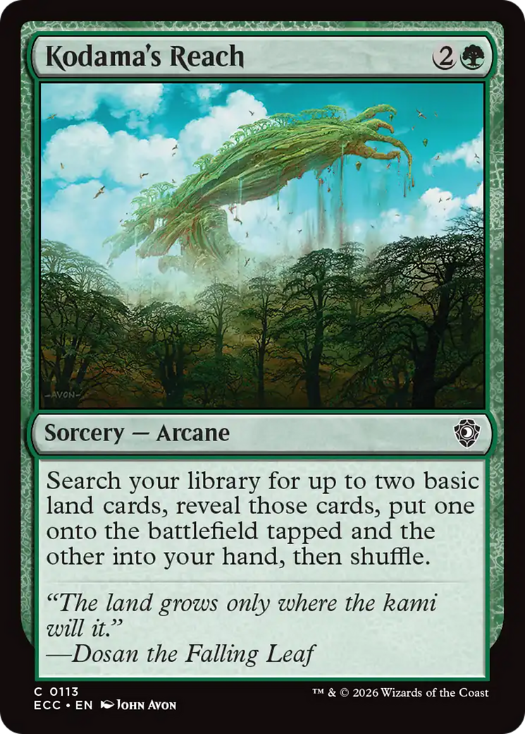 Kodama's Reach [Lorwyn Eclipsed Commander] | Jack's On Queen