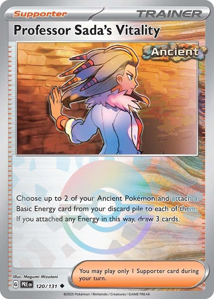 Professor Sada's Vitality (120/131) (Poke Ball Pattern) [Scarlet & Violet: Prismatic Evolutions] | Jack's On Queen