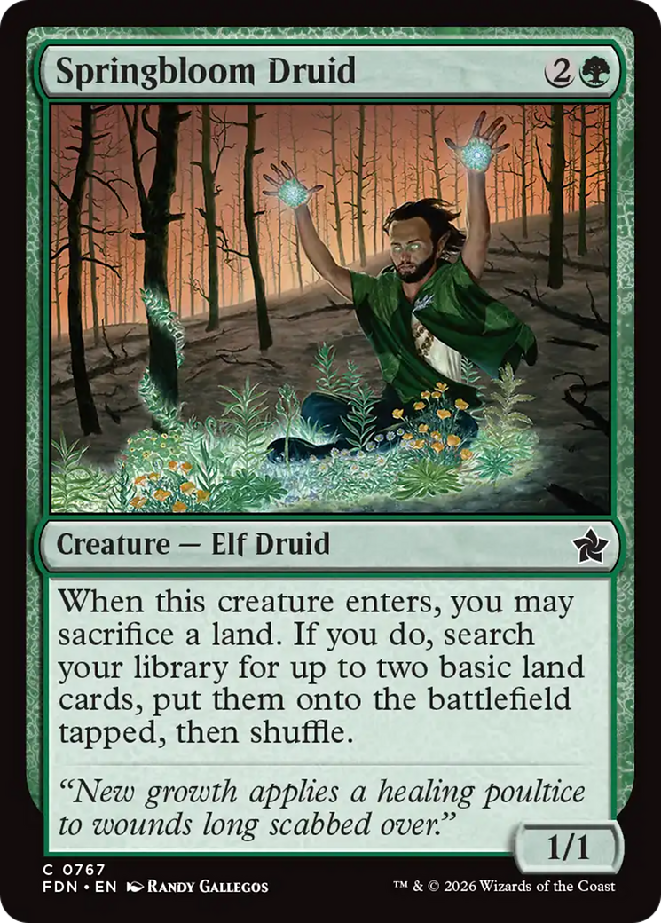 Springbloom Druid (0767) [Foundations] | Jack's On Queen