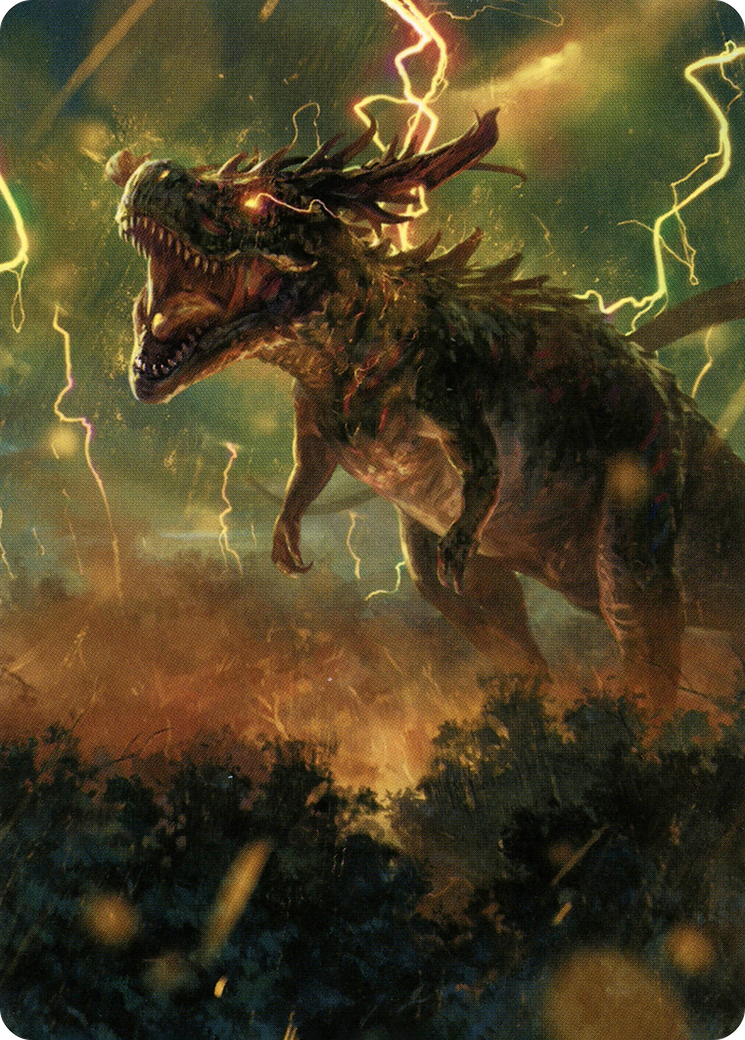 Thrasta, Tempest's Roar Art Card (42) [Modern Horizons 2 Art Series] | Jack's On Queen