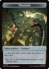 Human Citizen // Treasure Double-Sided Token [Marvel's Spider-Man Tokens] | Jack's On Queen