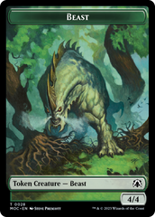 Thopter // Beast Double-Sided Token [March of the Machine Commander Tokens] | Jack's On Queen