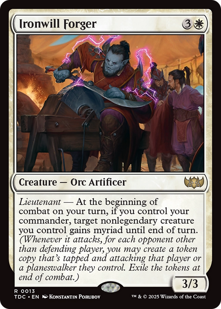 Ironwill Forger [Tarkir: Dragonstorm Commander] | Jack's On Queen