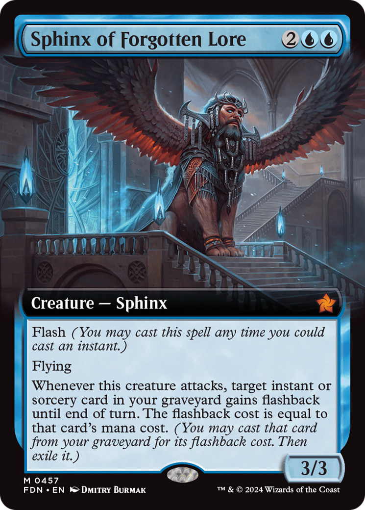 Sphinx of Forgotten Lore (Extended Art) [Foundations] | Jack's On Queen