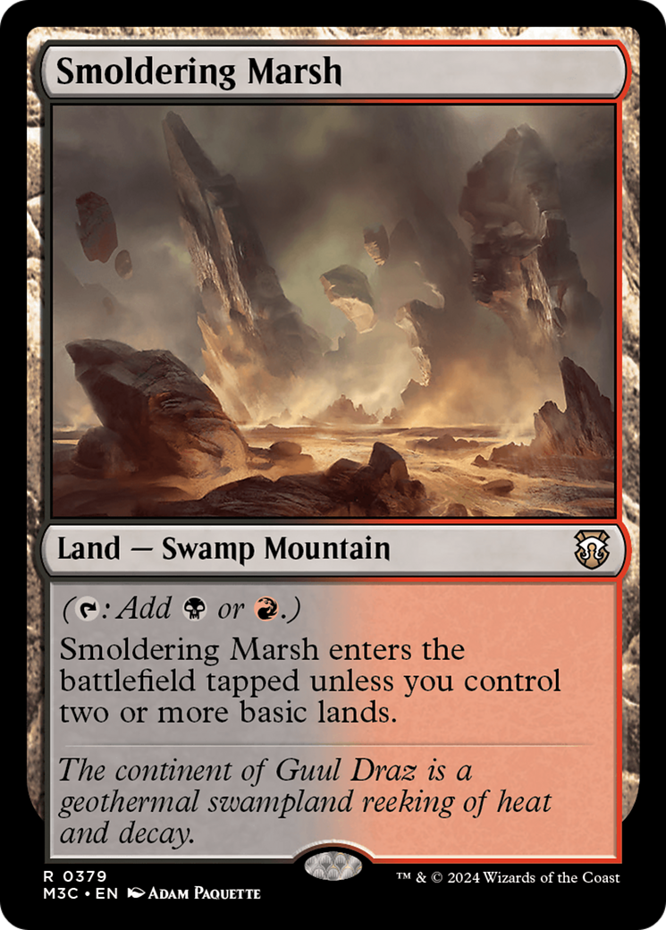 Smoldering Marsh [Modern Horizons 3 Commander] | Jack's On Queen