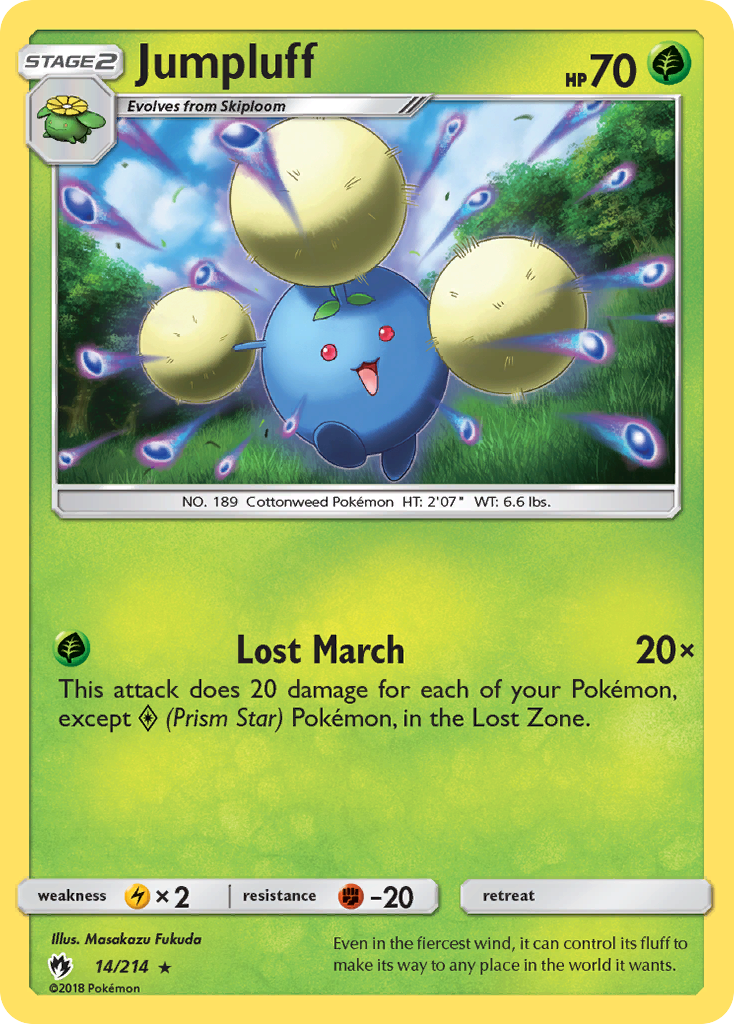 Jumpluff (14/214) [Sun & Moon: Lost Thunder] | Jack's On Queen