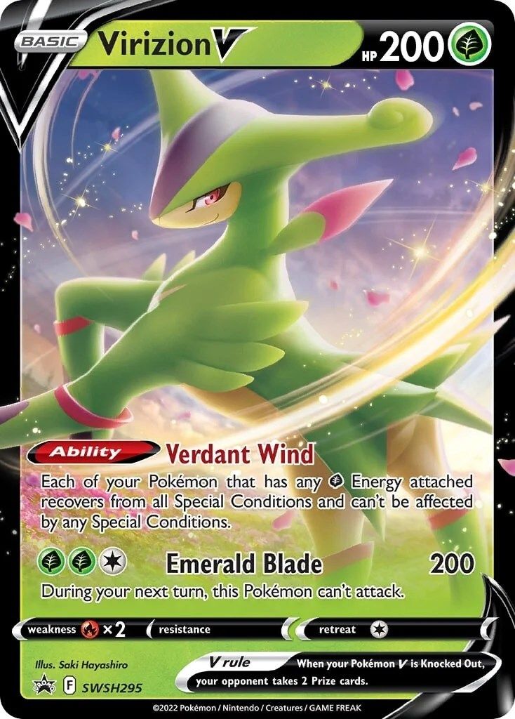 Virizion V (SWSH295) [Sword & Shield: Black Star Promos] | Jack's On Queen