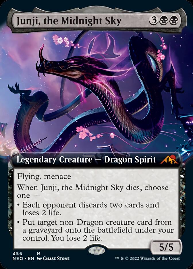 Junji, the Midnight Sky (Extended Art) [Kamigawa: Neon Dynasty] | Jack's On Queen