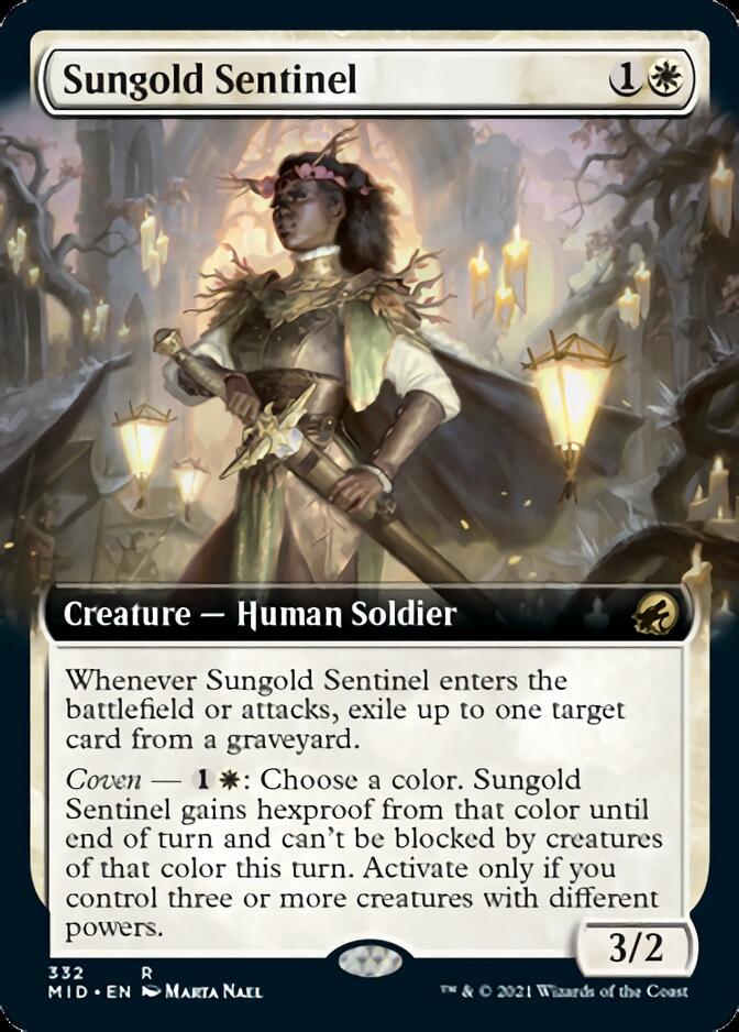 Sungold Sentinel (Extended Art) [Innistrad: Midnight Hunt] | Jack's On Queen