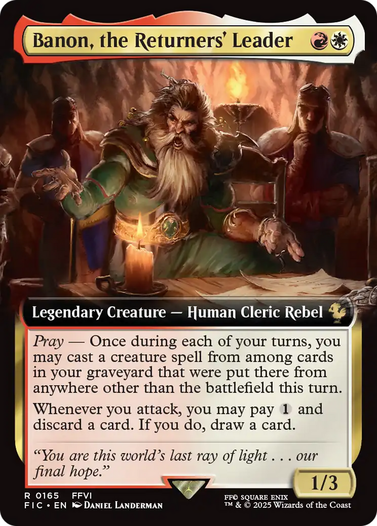 Banon, the Returners' Leader (Extended Art) [FINAL FANTASY Commander] | Jack's On Queen