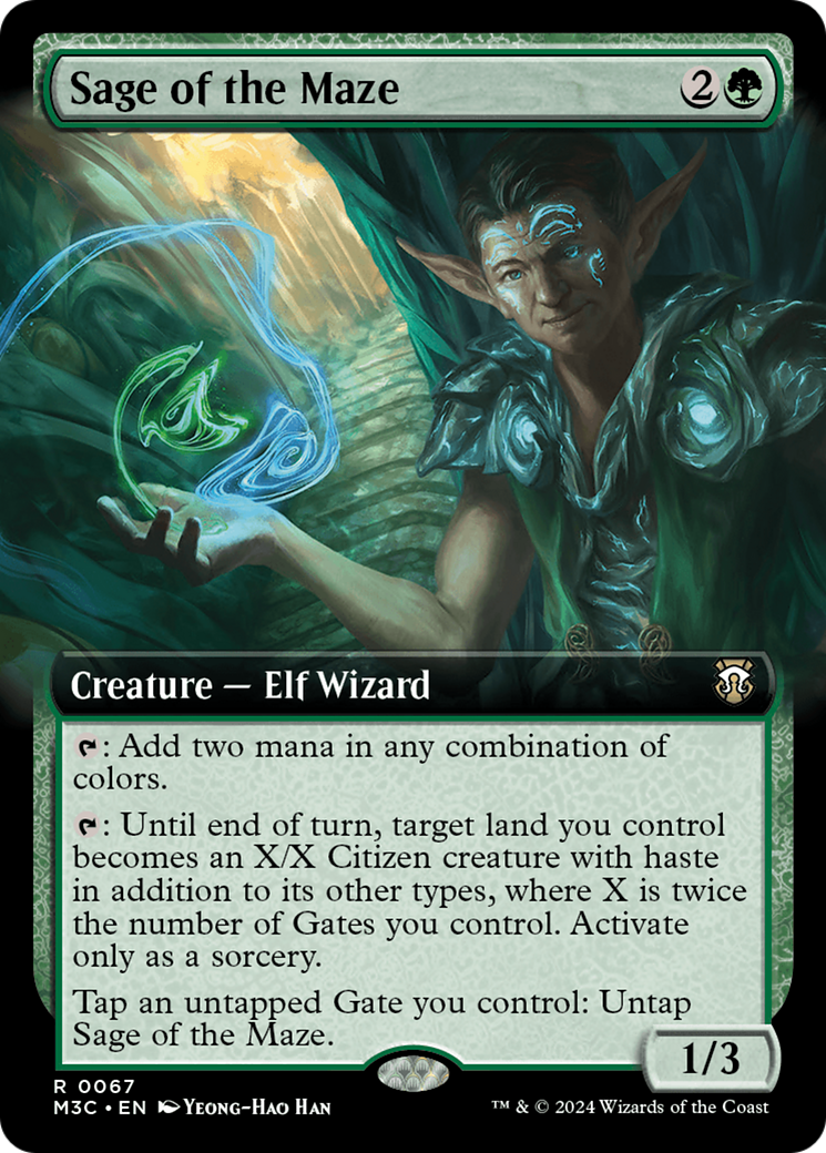 Sage of the Maze (Extended Art) [Modern Horizons 3 Commander] | Jack's On Queen