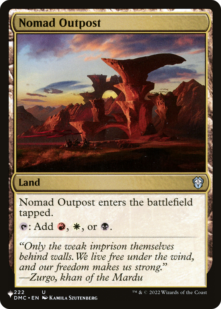 Nomad Outpost [The List Reprints] | Jack's On Queen