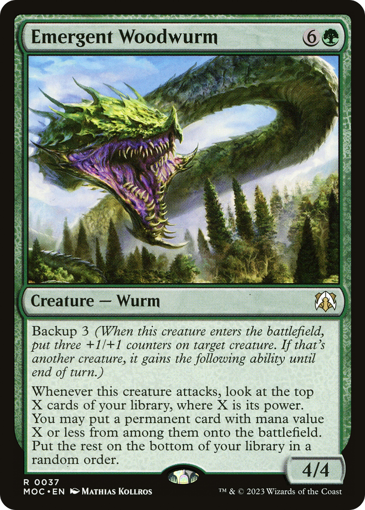 Emergent Woodwurm [March of the Machine Commander] | Jack's On Queen