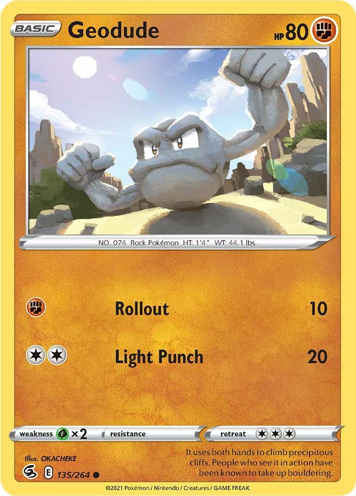 Geodude (135/264) [Sword & Shield: Fusion Strike] | Jack's On Queen