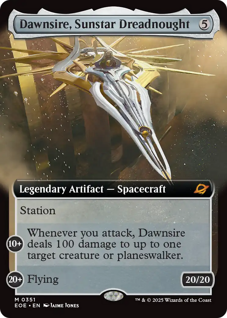 Dawnsire, Sunstar Dreadnought (Extended Art) [Edge of Eternities] | Jack's On Queen