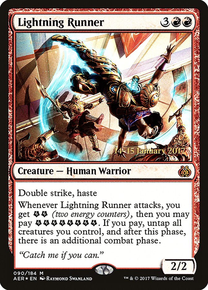 Lightning Runner [Aether Revolt Prerelease Promos] | Jack's On Queen