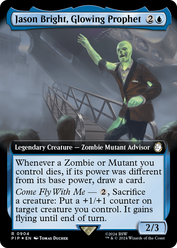 Jason Bright, Glowing Prophet (Extended Art) (Surge Foil) [Fallout] | Jack's On Queen