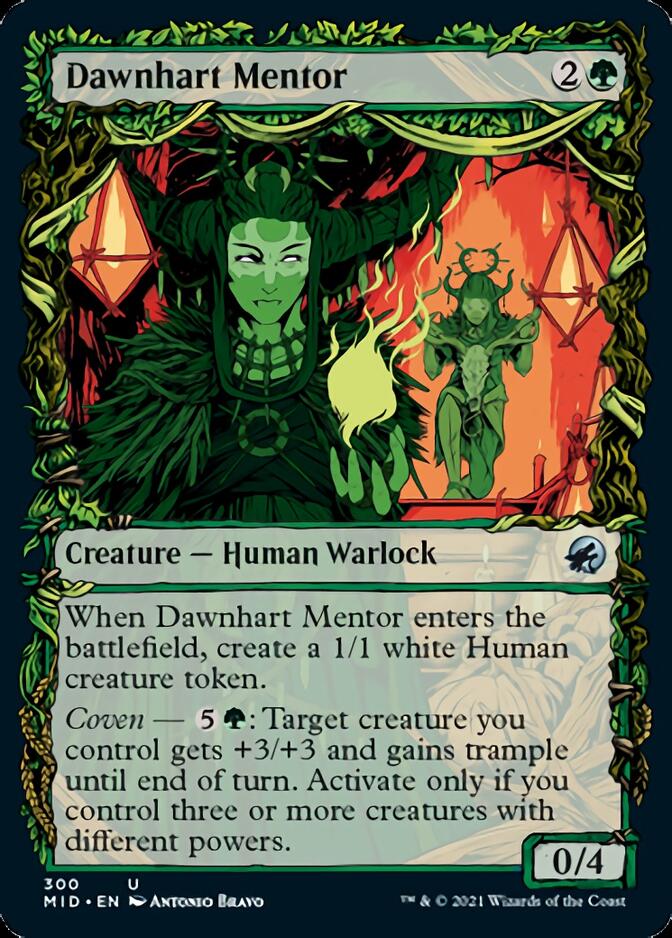 Dawnhart Mentor (Showcase Equinox) [Innistrad: Midnight Hunt] | Jack's On Queen