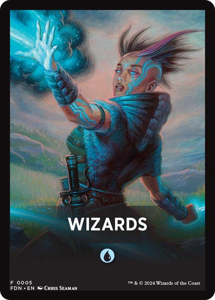 Wizards Theme Card [Foundations Tokens] | Jack's On Queen