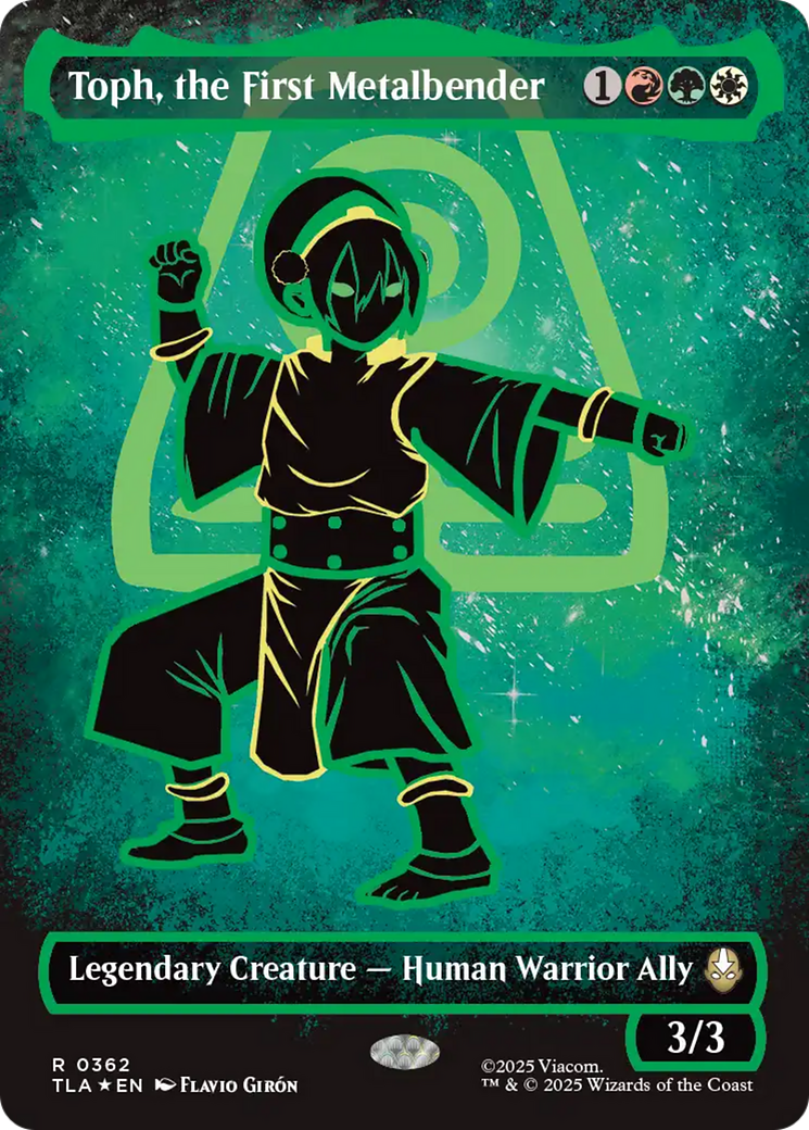 Toph, the First Metalbender (Borderless) (Neon Ink Foil) [Avatar: The Last Airbender] | Jack's On Queen