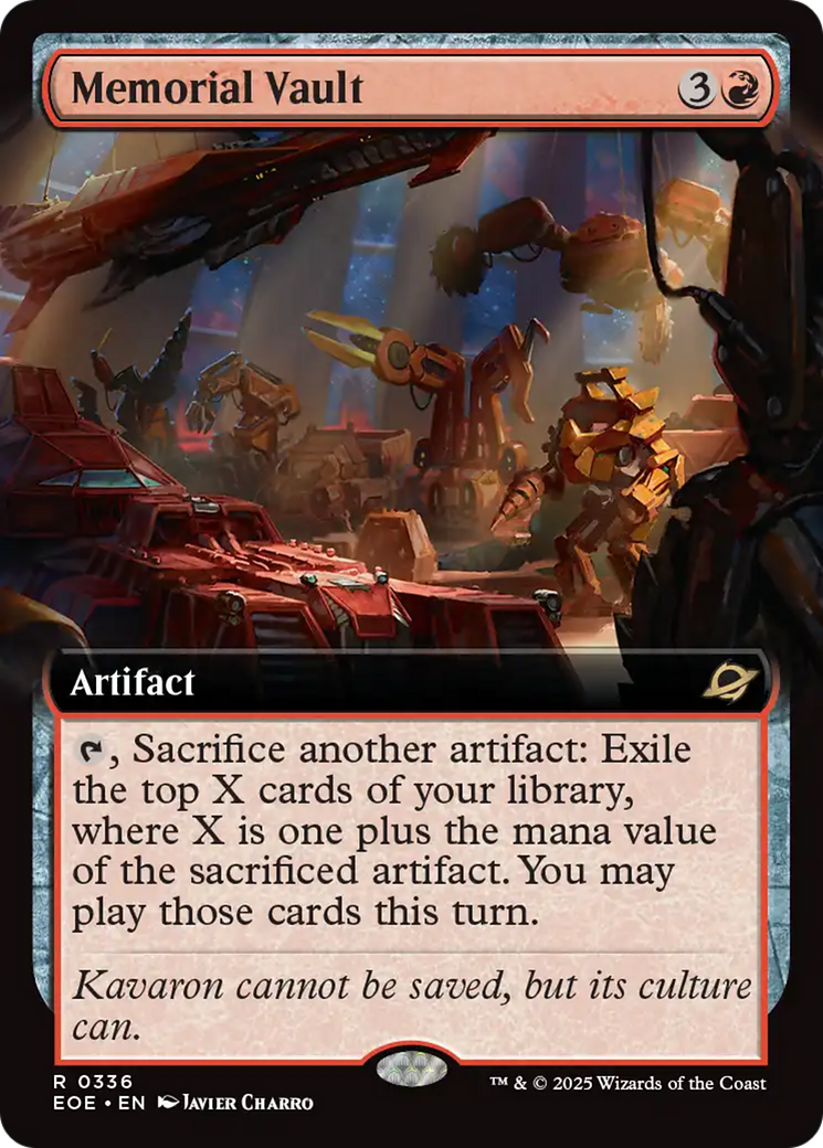 Memorial Vault (Extended Art) [Edge of Eternities] | Jack's On Queen