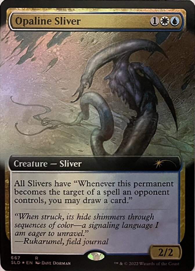 Opaline Sliver (Extended Art) [Secret Lair Drop Promos] | Jack's On Queen