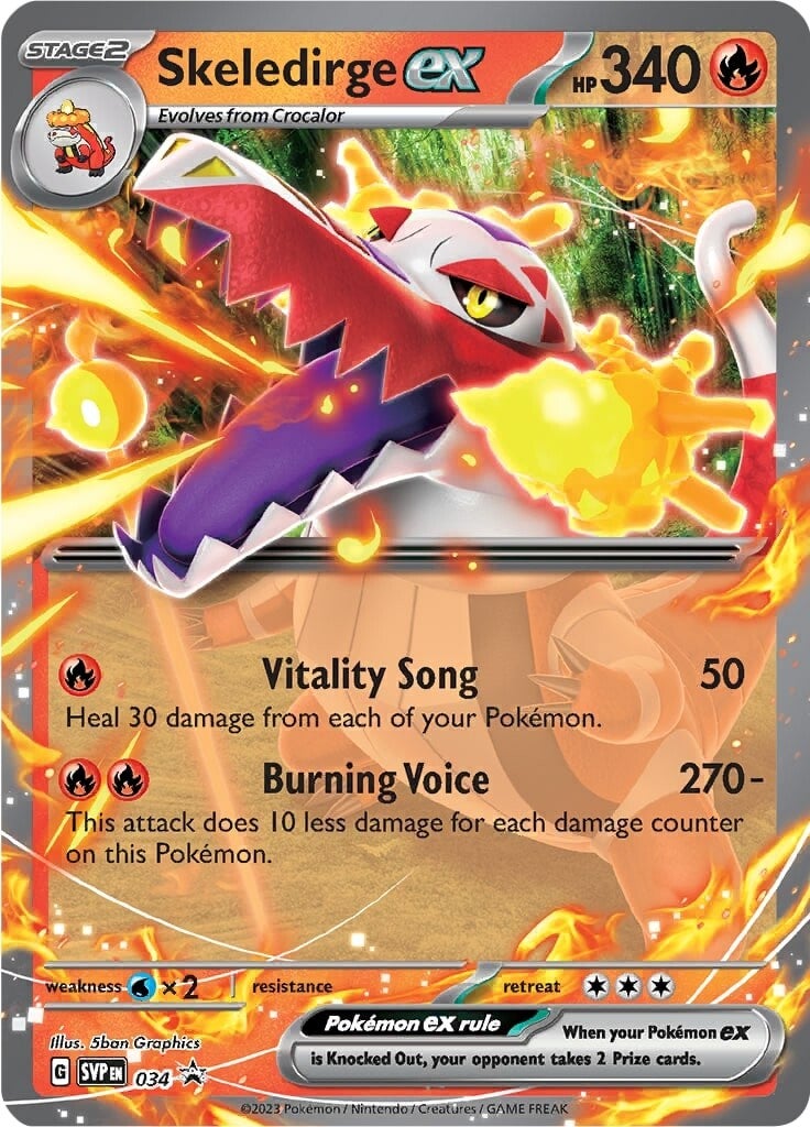 Skeledirge ex (034) [Scarlet & Violet: Black Star Promos] | Jack's On Queen