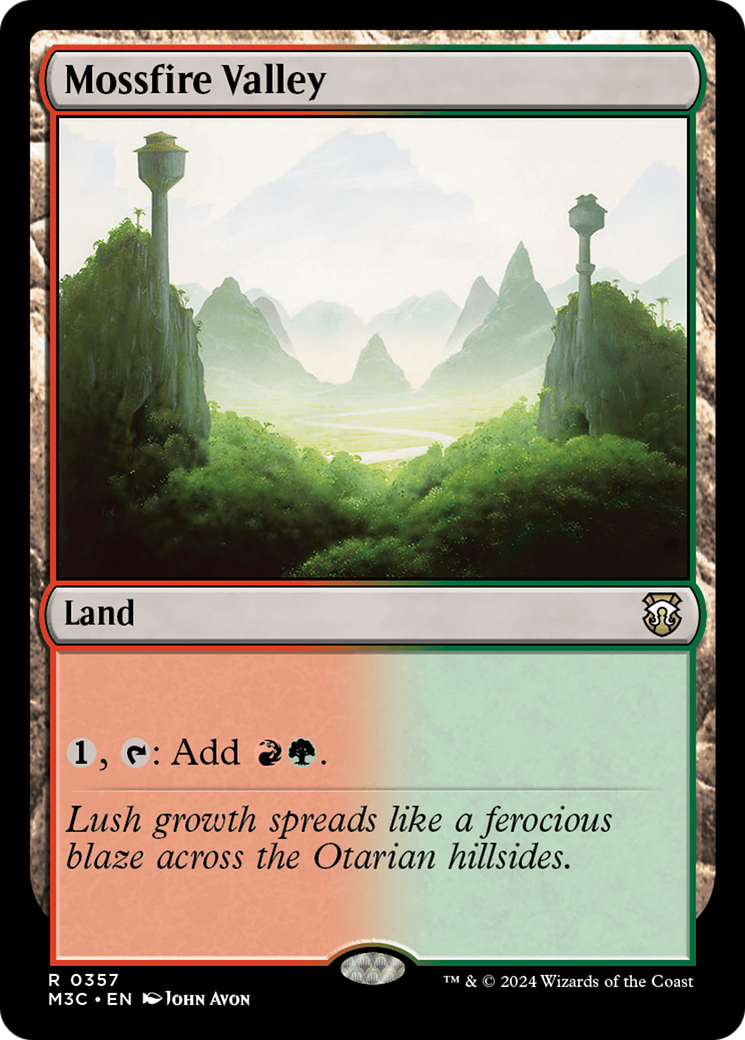 Mossfire Valley (Ripple Foil) [Modern Horizons 3 Commander] | Jack's On Queen