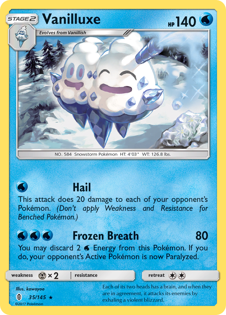 Vanilluxe (35/145) [Sun & Moon: Guardians Rising] | Jack's On Queen