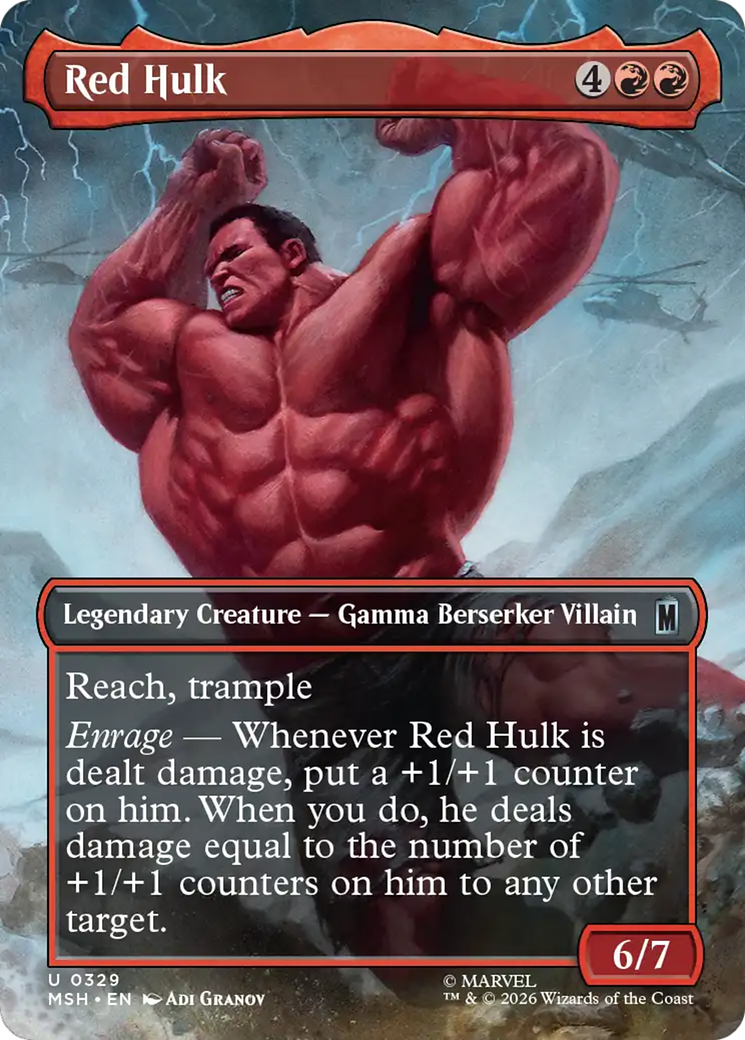Red Hulk (Borderless) [Marvel Super Heroes] | Jack's On Queen