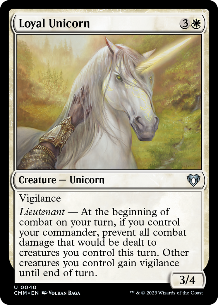 Loyal Unicorn [Commander Masters] | Jack's On Queen