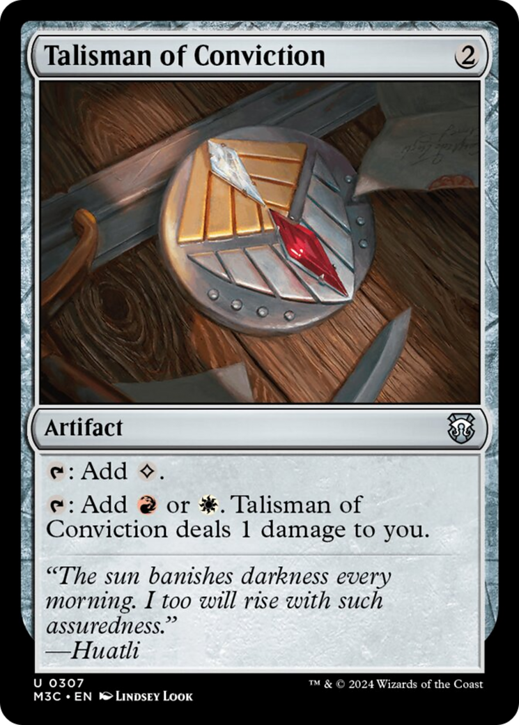 Talisman of Conviction (Ripple Foil) [Modern Horizons 3 Commander] | Jack's On Queen