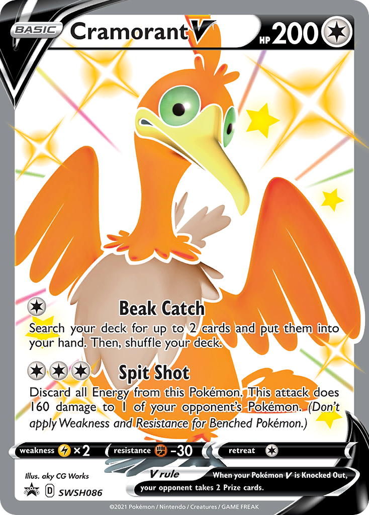 Cramorant V (SWSH086) (Jumbo Card) [Sword & Shield: Black Star Promos] | Jack's On Queen