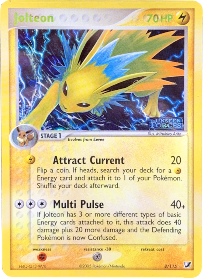 Jolteon (8/115) (Stamped) [EX: Unseen Forces] | Jack's On Queen