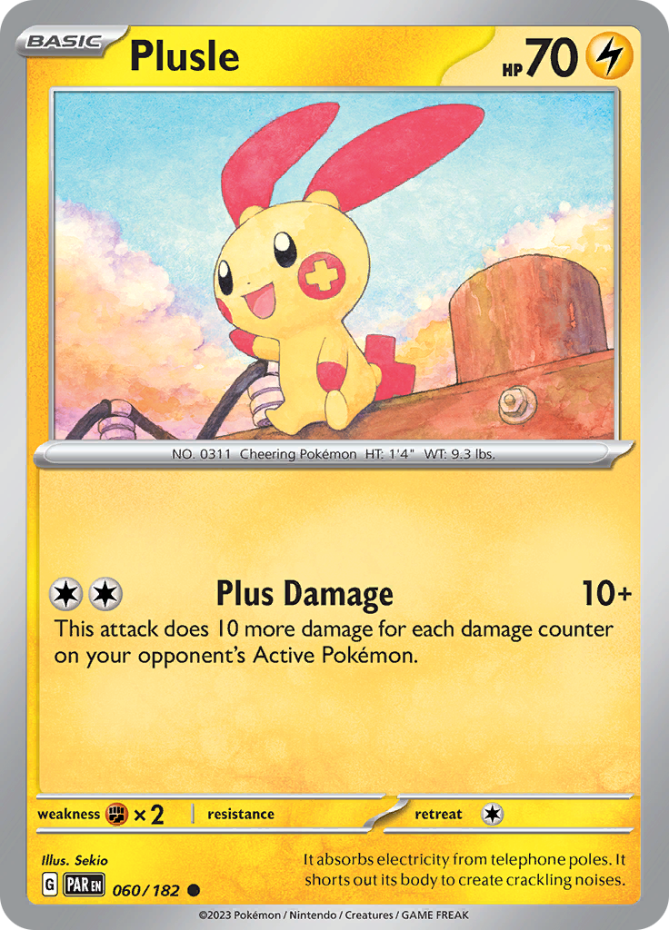 Plusle (060/182) [Scarlet & Violet: Paradox Rift] | Jack's On Queen