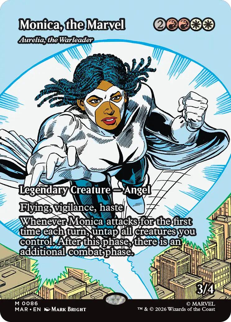 Monica, the Marvel - Aurelia, the Warleader (Borderless) [Marvel Universe: Eternal-Legal] | Jack's On Queen