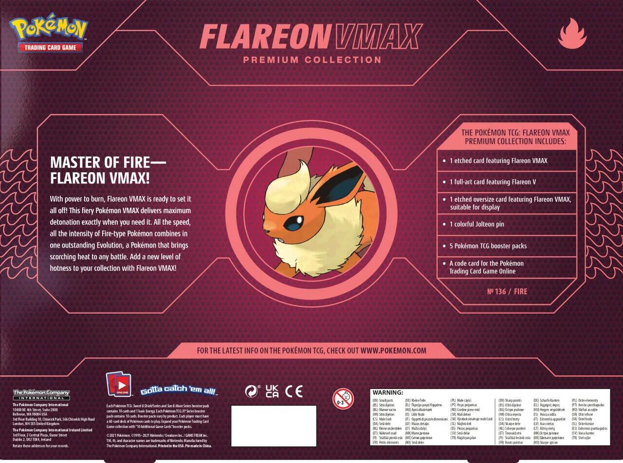 Flareon VMAX Premium Collection (EU Exclusive) | Jack's On Queen