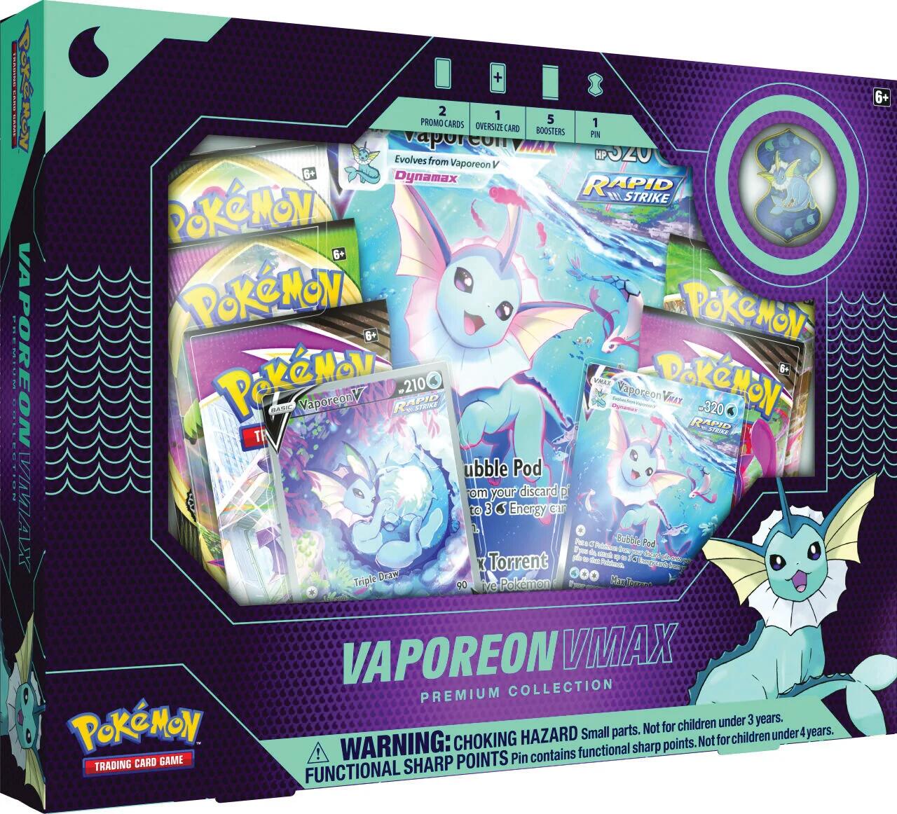 Vaporeon VMAX Premium Collection (EU Exclusive) | Jack's On Queen