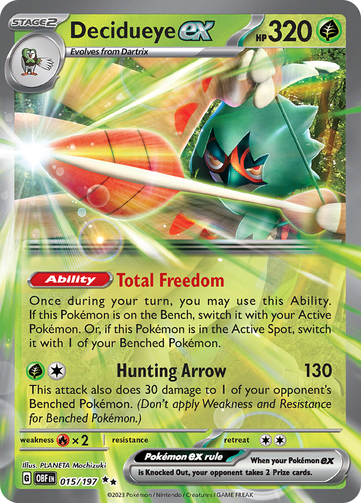 Decidueye ex (015/197) [Scarlet & Violet: Obsidian Flames] | Jack's On Queen