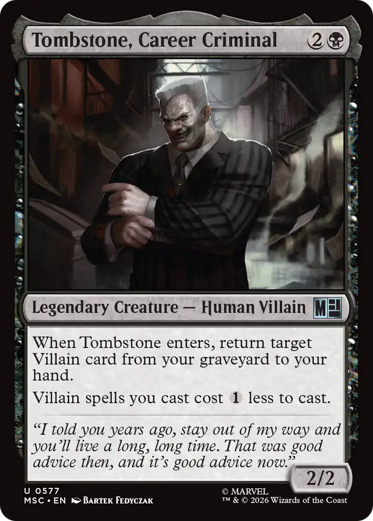Tombstone, Career Criminal [Marvel Super Heroes Commander] | Jack's On Queen