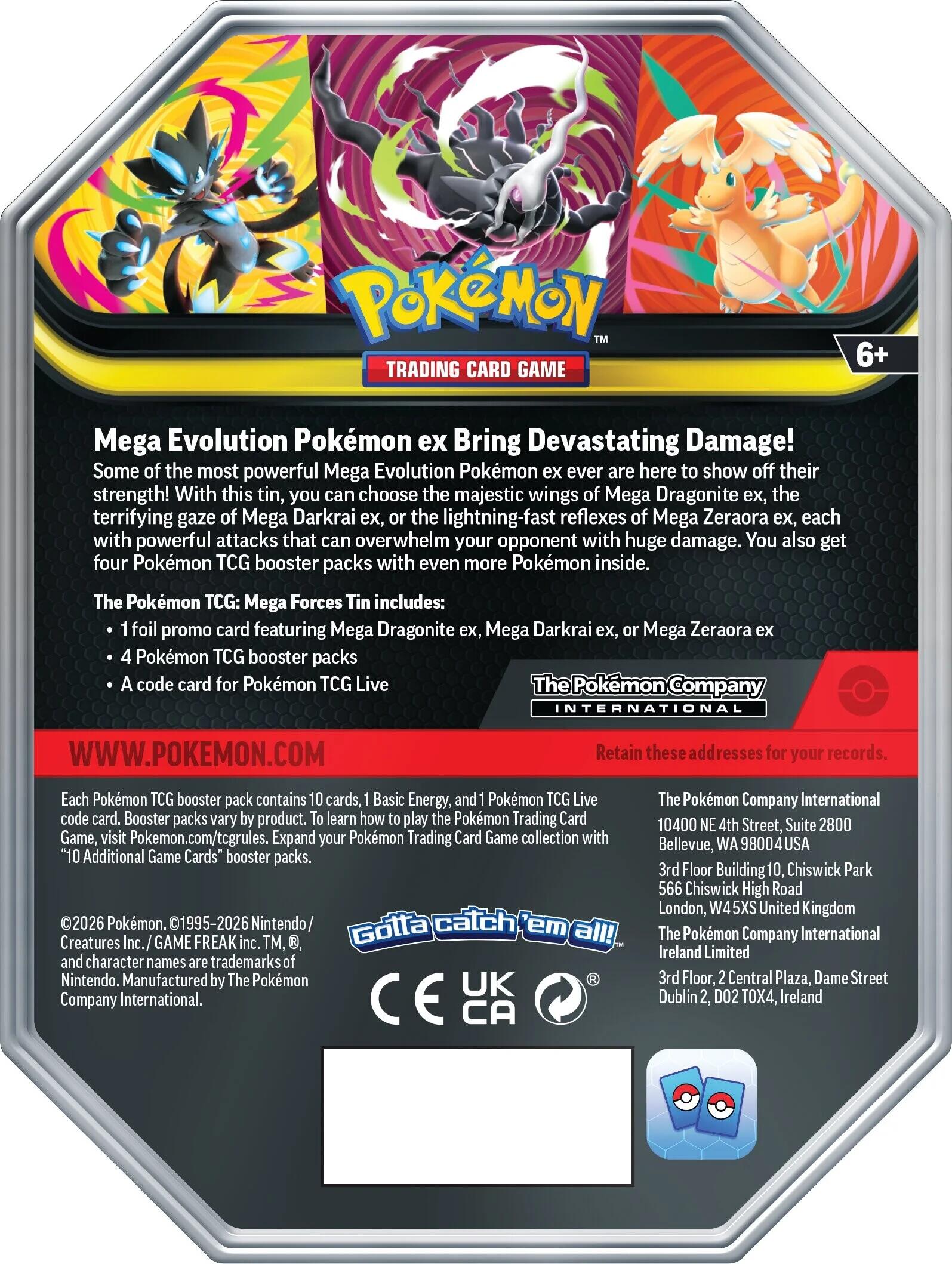 Mega Forces Tin [Mega Zeraora ex] | Jack's On Queen
