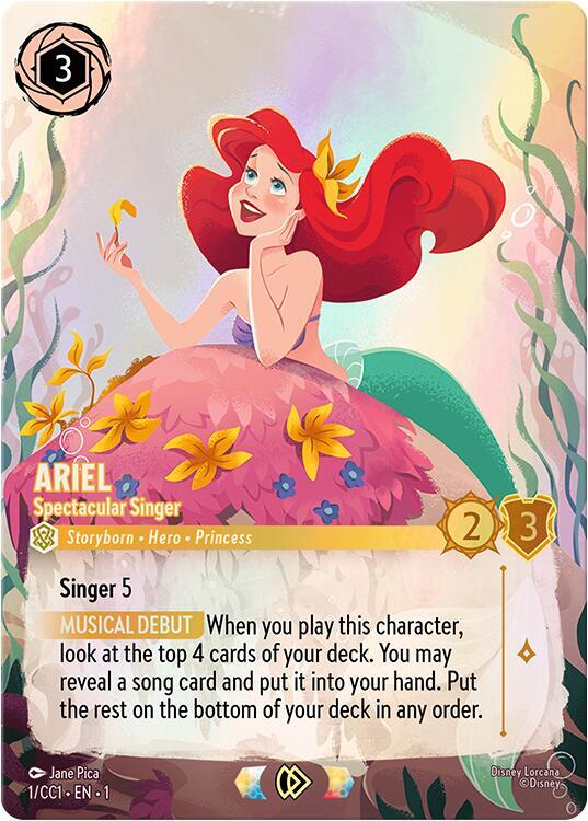 Ariel - Spectacular Singer (1) [Disney Lorcana Promo Cards] | Jack's On Queen