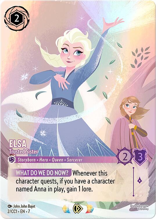 Elsa - Trusted Sister (2) [Disney Lorcana Promo Cards] | Jack's On Queen