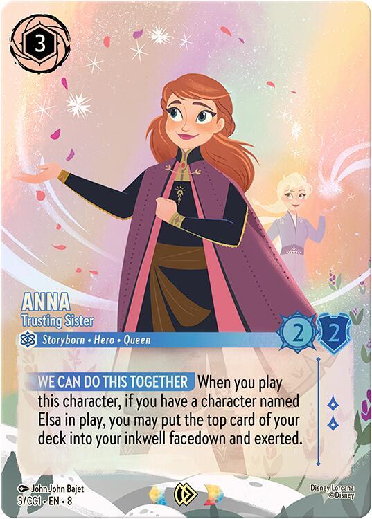 Anna - Trusting Sister (5) [Disney Lorcana Promo Cards] | Jack's On Queen