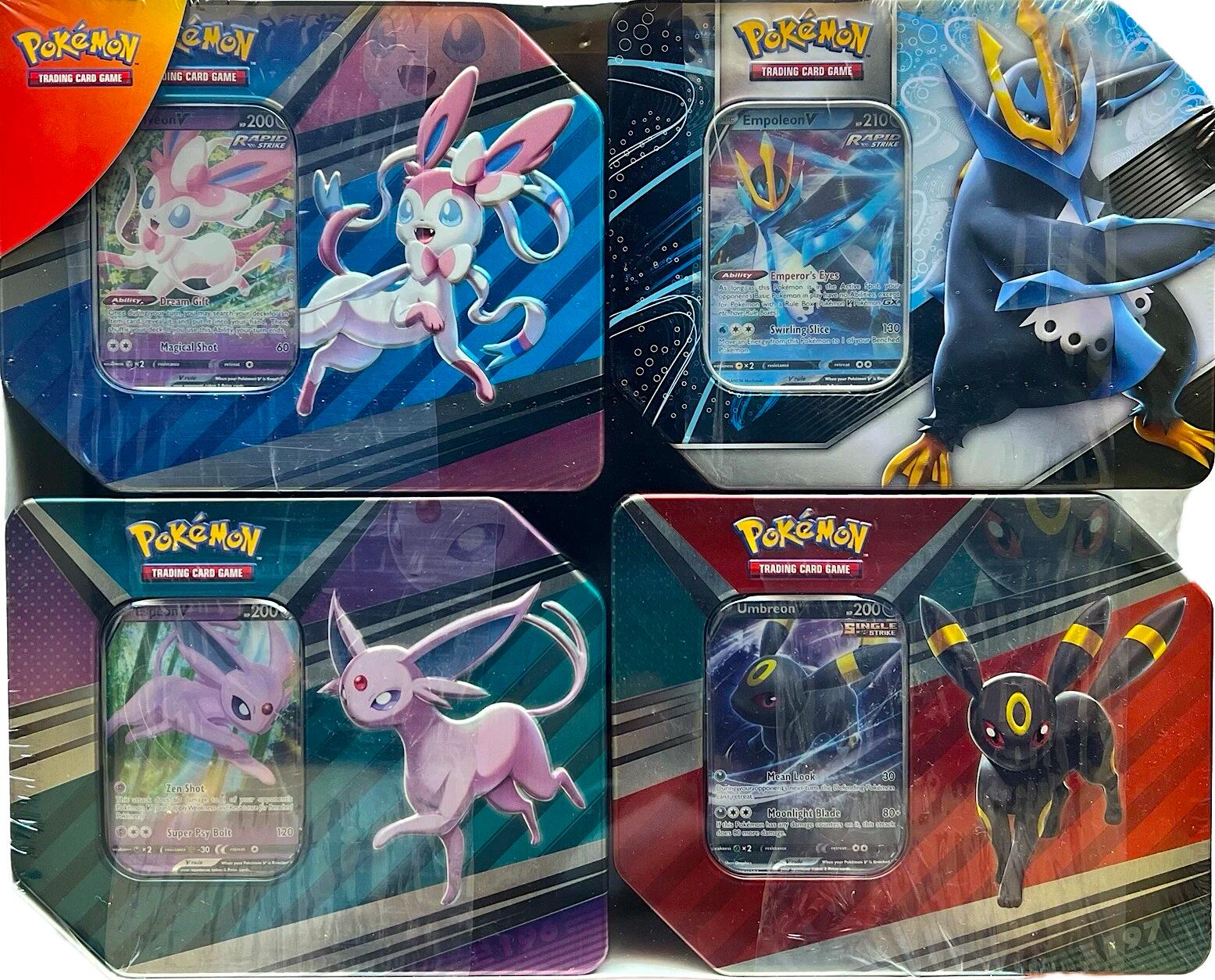 Costco Exclusive 4-Tin Bundle: V Heroes Tin [Set of 3] + V Strikers [Empoleon] | Jack's On Queen
