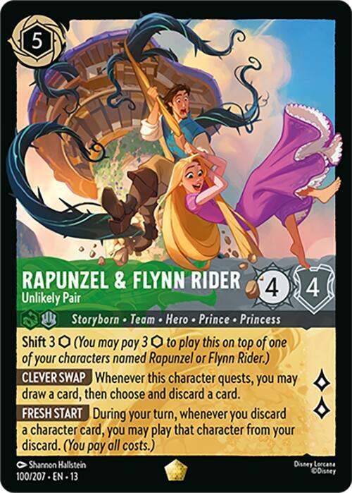 Rapunzel & Flynn Rider - Unlikely Pair (100/207) [Attack of the Vine!] | Jack's On Queen