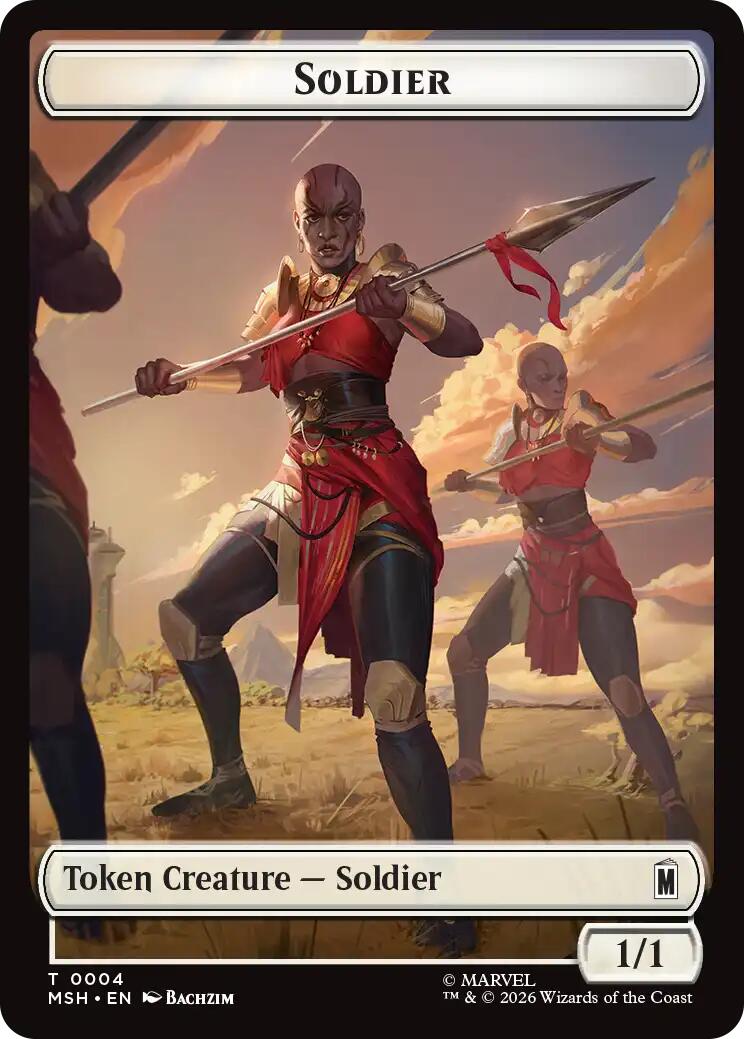 Soldier // Copy Double-Sided Token [Marvel Super Heroes Commander Tokens] | Jack's On Queen