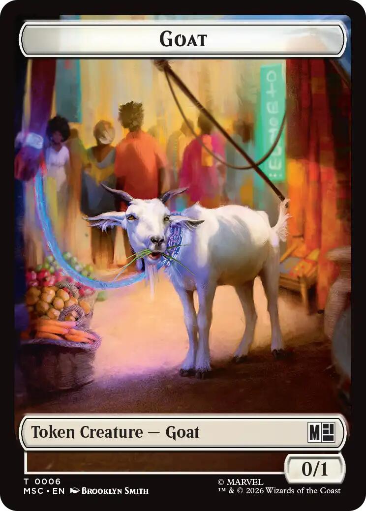 Goat // Construct Double-Sided Token [Marvel Super Heroes Commander Tokens] | Jack's On Queen